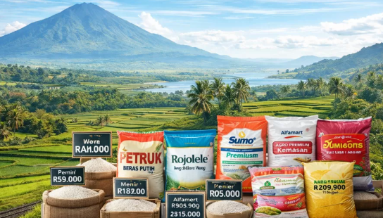 Harga Beras Premium Naik di Pasar Medan Per Maret 2026